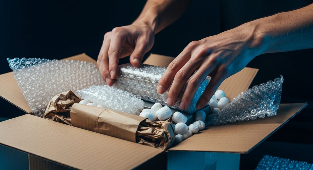 Packing an item to ship when selling on eBay or Mercari